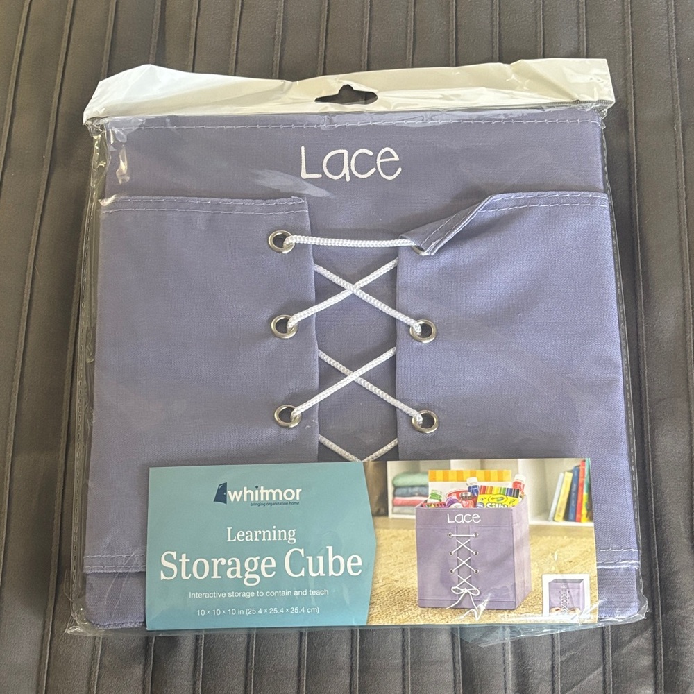 WHIT Lavender Lace-Up Storage Cube